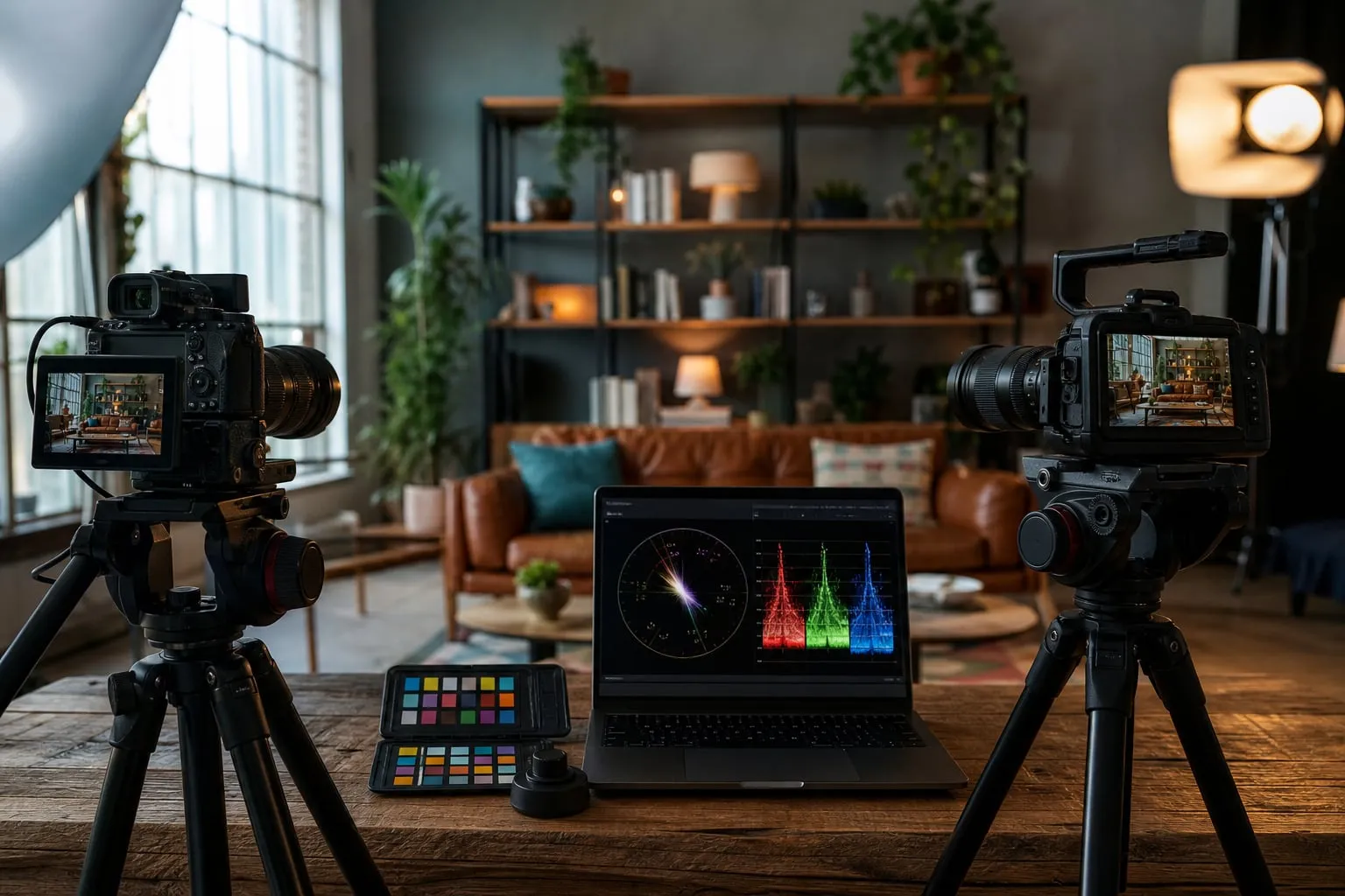 Como igualar cores de duas câmeras antes da gravação