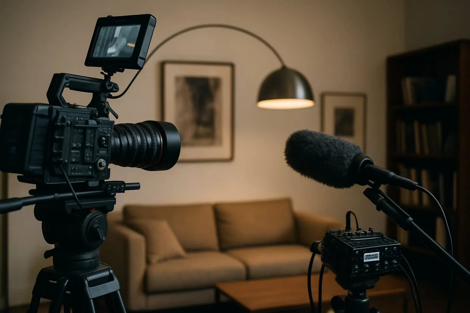 Filmando em casas e galerias: som e imagem sob controle