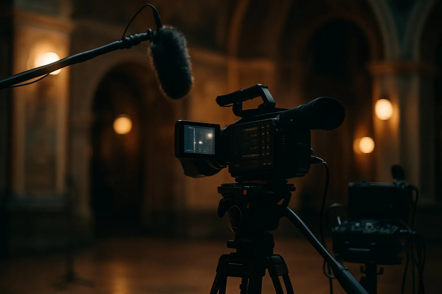 Filmagem em locações culturais: roteiro para noite e áudio